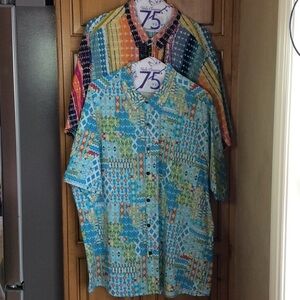 FINAL SALE PRICE SS Button Down Shirt Lot x 2  Size 2XL